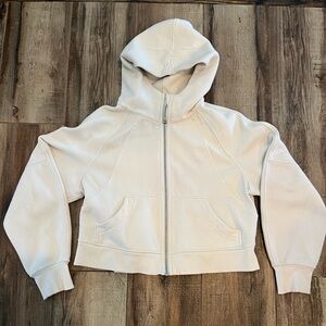 lululemon athletica Cream Scuba Full Zip Hoodie